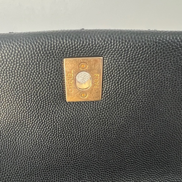 🚫SOLD🚫 Chanel Caviar Quilted Mini Coco Handle Flap Black - Picture 8 of 15